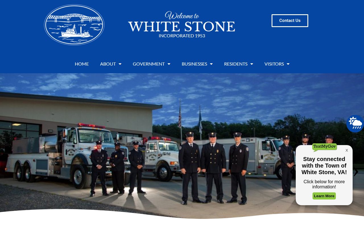 White Stone Police Department emergency services record contact